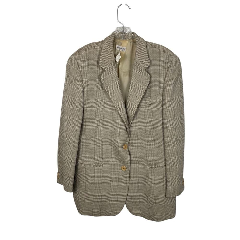 VINTAGE VESTIMENTA Cream/Tan Blazer-Women’s Medium-Large